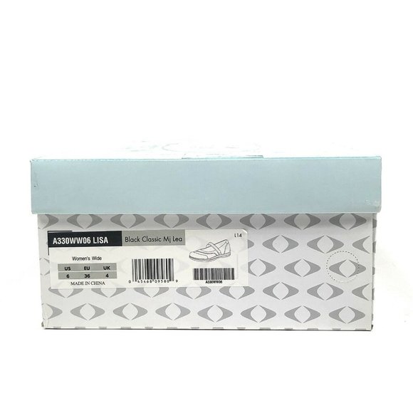 Apex Petals Lisa A330 Mary Jane Black Shoes 6 W - Picture 9 of 9